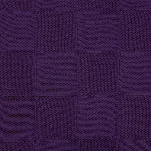 Плед Cella вязаный, фиолетовый (без подарочной коробки) 9