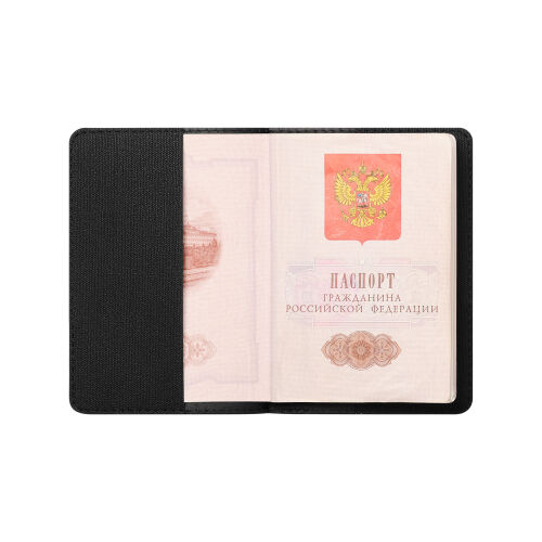 Обложка на паспорт Tweed, черная 2