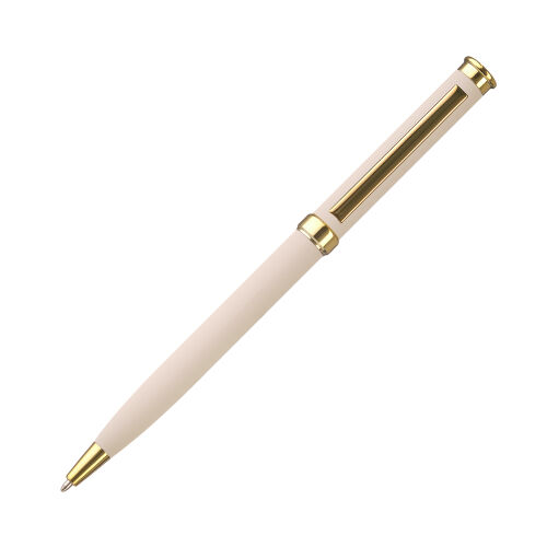 Шариковая ручка Benua, бежевая/позолота 2
