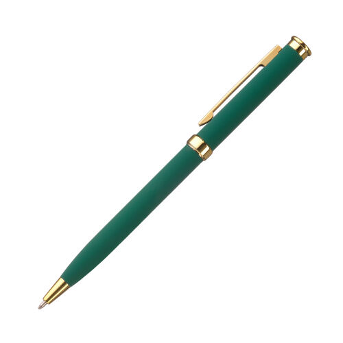 Шариковая ручка Benua, зеленая/позолота 1