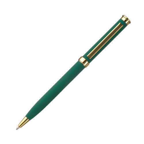 Шариковая ручка Benua, зеленая/позолота 2