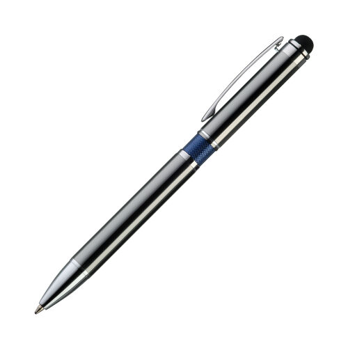 Подарочный набор Maxy, синий (шоппер, ежедневник, ручка, ЗУ, тер 3