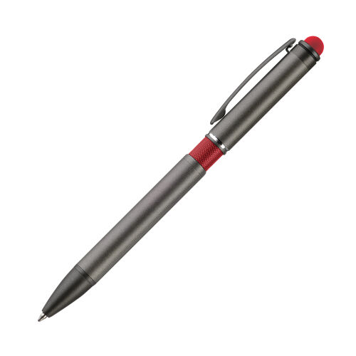 Подарочный набор Vista, черный/красный (ежедневник, ручка, аккум 4