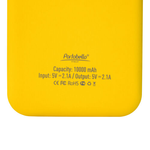 Внешний аккумулятор с подсветкой Luce Lemoni 10000 mAh, желтый 12