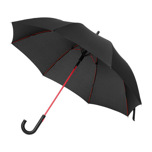 Зонт-трость Quantum, черный/красный 1
