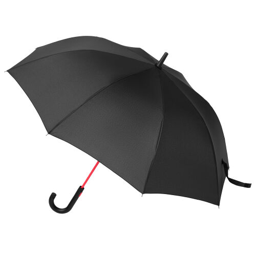 Зонт-трость Quantum, черный/красный 2
