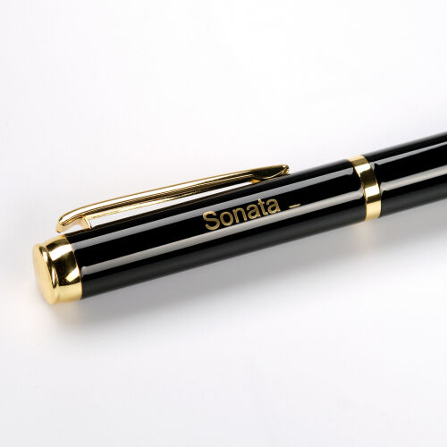 Шариковая ручка Sonata BP, черная/позолота 5