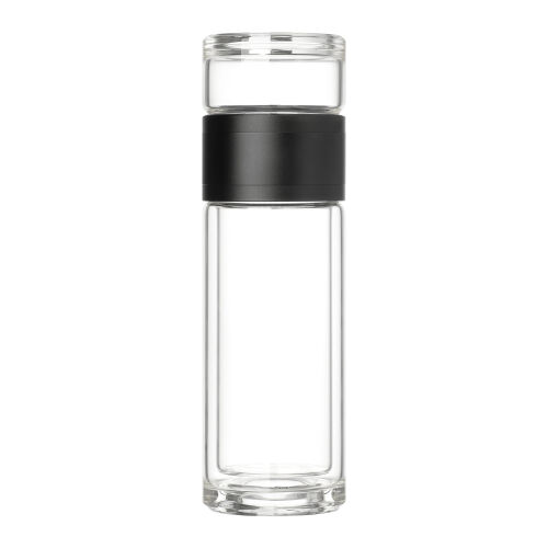 Бутылка стеклянная с двойными стенками Terso, черная 8