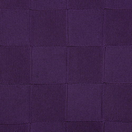 Плед Cella вязаный, фиолетовый (без подарочной коробки) 9