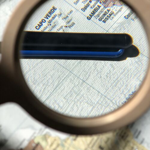 Шариковая ручка Pininfarina GrafeeX с синим клипом в чехле из пе 1