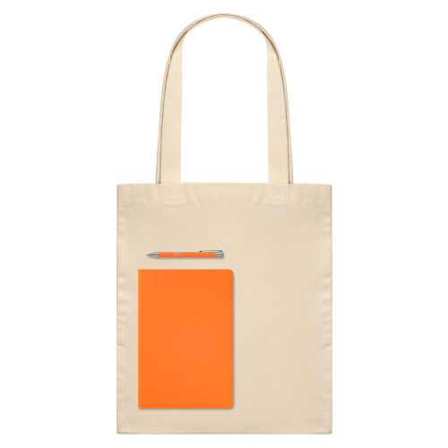 Подарочный набор Lite, оранжевый (шоппер, ежедневник, ручка) 1