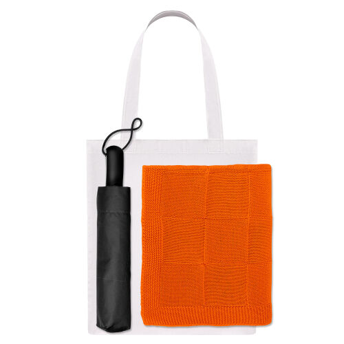 Подарочный набор Levante, оранжевый (зонт, плед, шоппер) 1