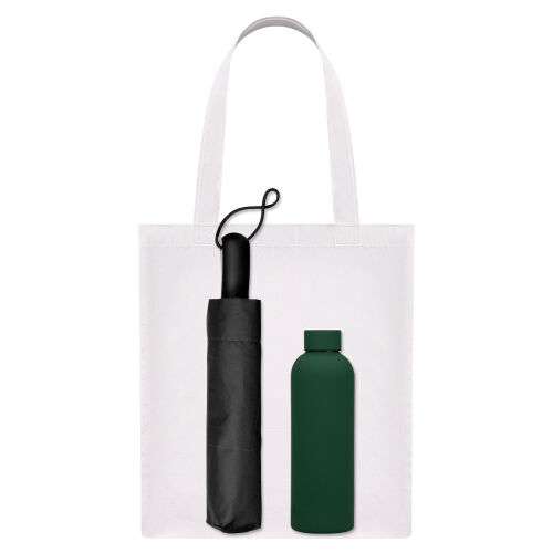Подарочный набор Levante, зеленый (зонт, термобутылка, шоппер) 1