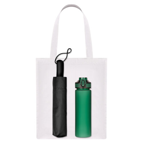 Подарочный набор Levante, зеленый (зонт, спортбутылка, шоппер) 1