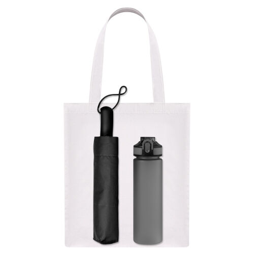 Подарочный набор Levante, серый (зонт, спортбутылка, шоппер) 1