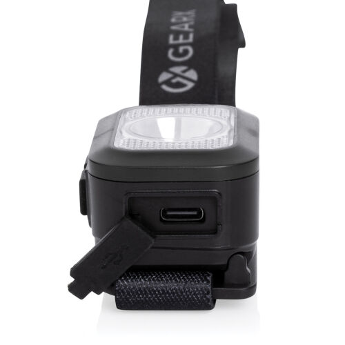 Налобный фонарь Gear X из переработанного пластика RCS, IPx4, CO 5