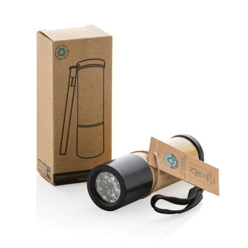 Карманный фонарик из бамбука и переработанного пластика RCS 1