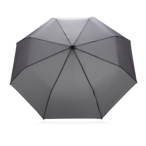 Компактный зонт Impact из RPET AWARE™ с бамбуковой рукояткой, d9 6