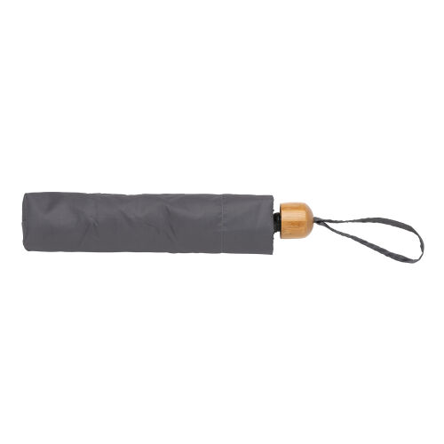Компактный зонт Impact из RPET AWARE™ с бамбуковой рукояткой, d9 2