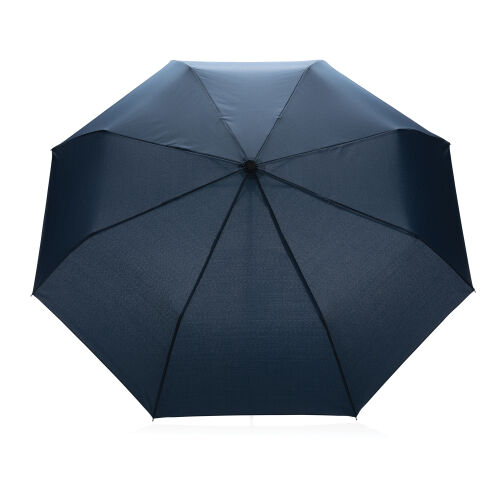 Компактный зонт Impact из RPET AWARE™ с бамбуковой рукояткой, d9 6