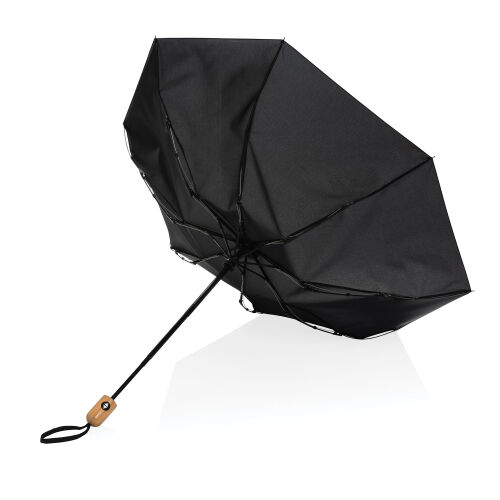 Автоматический зонт Impact из RPET AWARE™ с бамбуковой рукояткой 2