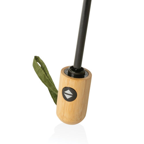 Автоматический зонт Impact из RPET AWARE™ с бамбуковой рукояткой 6