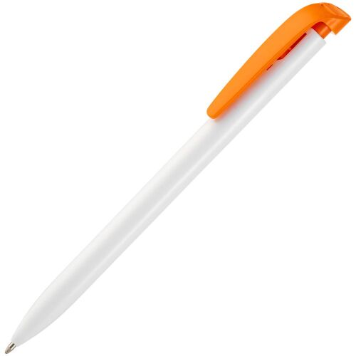Ручка шариковая Favorite, белая с оранжевым 1