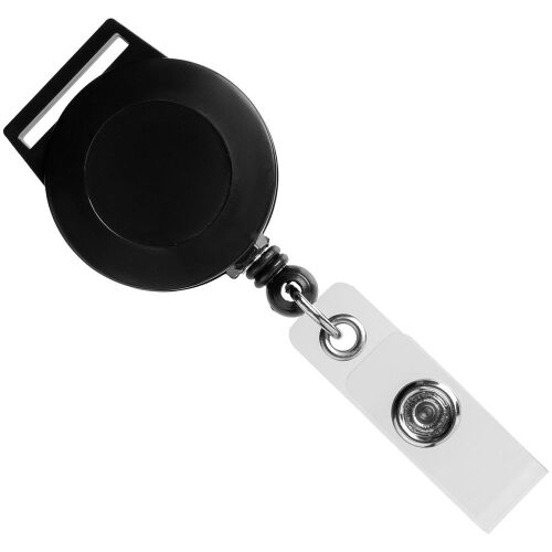 Ретрактор Attach с ушком для ленты, черный 1
