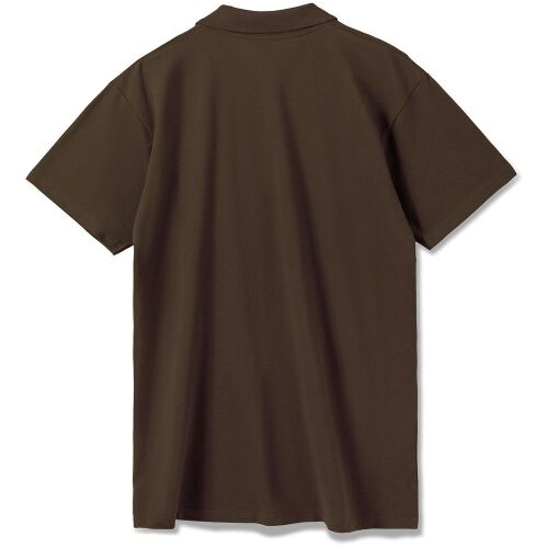 Рубашка поло мужская Summer 170 темно-коричневая (шоколад), разм 2