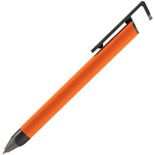 Ручка шариковая Standic с подставкой для телефона, оранжевая 2