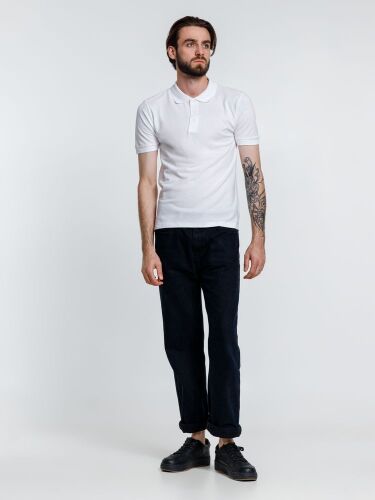 Рубашка поло мужская Adam, белая, размер XXL 6
