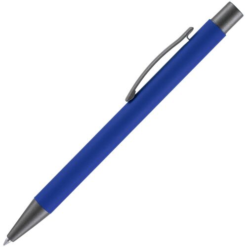 Ручка шариковая Atento Soft Touch, ярко-синяя 2
