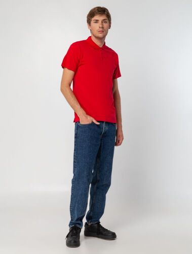 Рубашка поло мужская Spring 210 красная, размер M 7