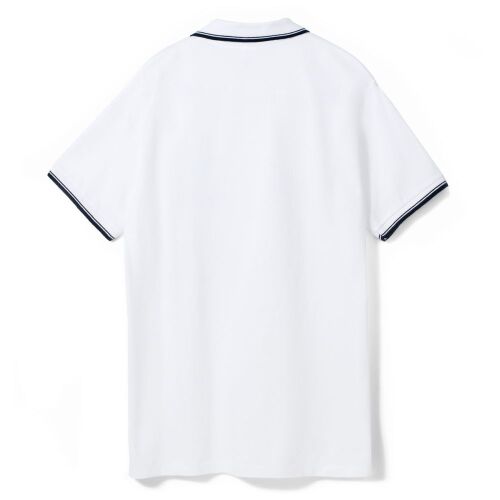 Рубашка поло мужская с контрастной отделкой Practice 270, белый/ 2