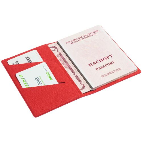 Обложка для паспорта Devon, красная 3