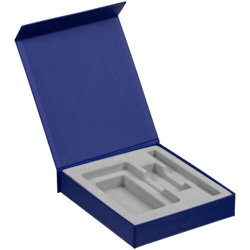 Коробка Latern для аккумулятора 5000 мАч, флешки и ручки, синяя 1