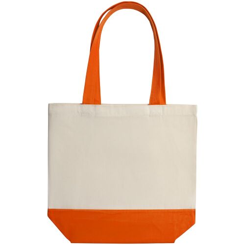 Холщовая сумка Shopaholic, оранжевая 2