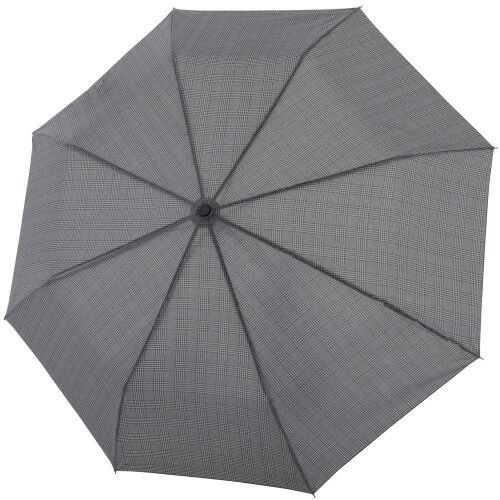 Складной зонт Fiber Magic Superstrong, серый в клетку 1