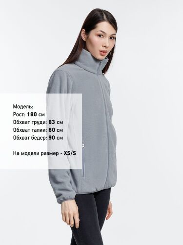 Куртка флисовая унисекс Nesse, серая, размер XS/S 5
