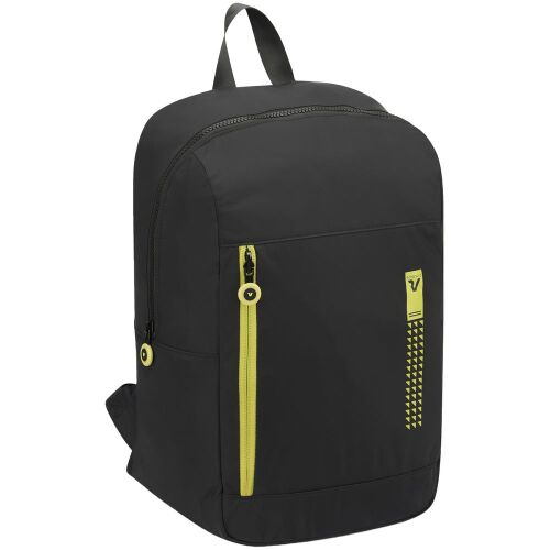 Складной рюкзак Compact Neon, черный с зеленым 8