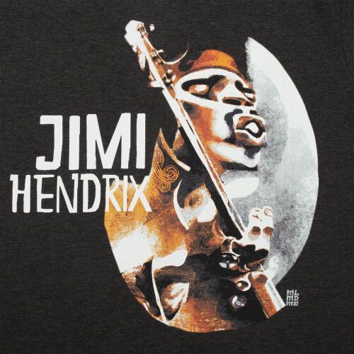 Футболка «Меламед. Jimi Hendrix», черный меланж, размер XXL 11