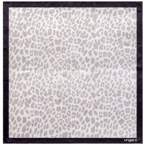 Платок Leopardo Silk, серый 1