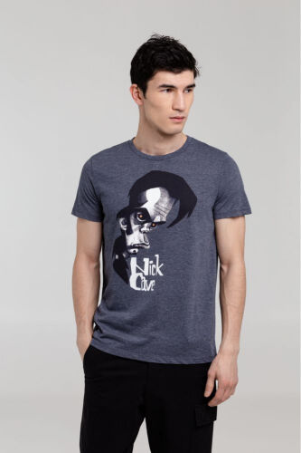 Футболка «Меламед. Nick Cave», темно-синий меланж, размер XXL 8