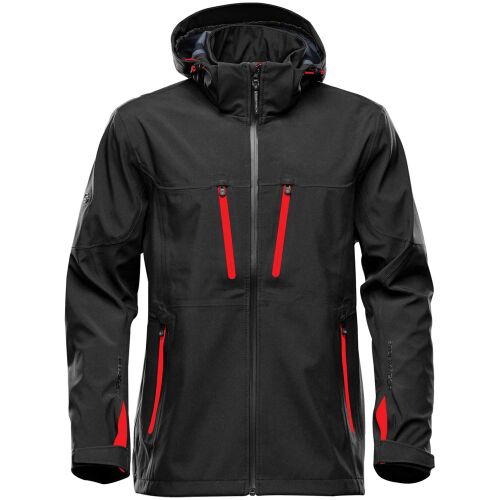 Куртка софтшелл мужская Patrol черная с красным, размер XXL 8