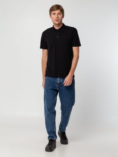 Рубашка поло мужская Summer 170 черная, размер XL 7