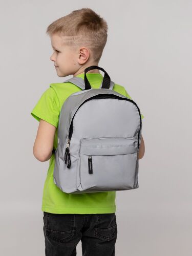 Рюкзак детский Manifest из светоотражающей ткани, серый 7