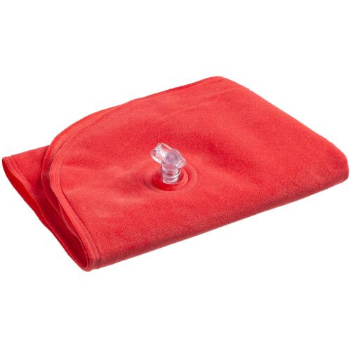 Надувная подушка под шею в чехле Sleep, красная 2