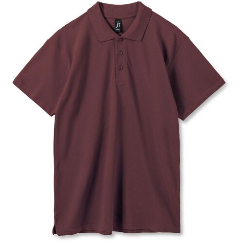 Рубашка поло мужская Summer 170 бордовая, размер XL 1