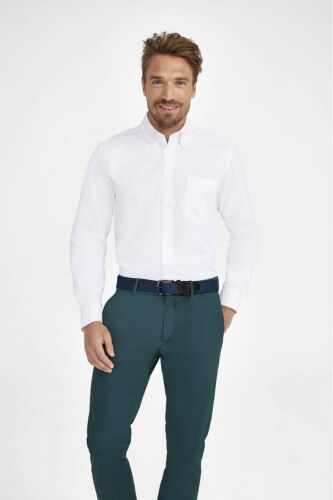 Рубашка мужская с длинным рукавом Bel Air белая, размер M 6