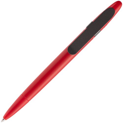 Ручка шариковая Prodir DS5 TSM Metal Clip, красная с серым 4